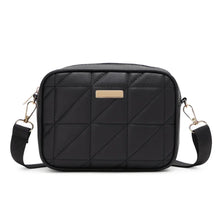 SOPHIA QUILTED BLACK CROSS BODY BAG