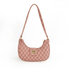 MIDNIGHT CHEKERED BLACK BAG